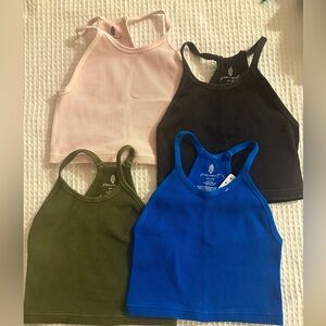 Happiness Runs Crop Tanks - free people movement